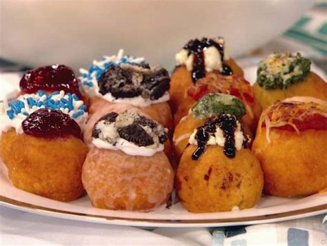 Chanukah Donuts With Sweet And Savory Toppings