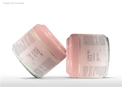 Premium Psd Cosmetics Face Creme Jar Mockup