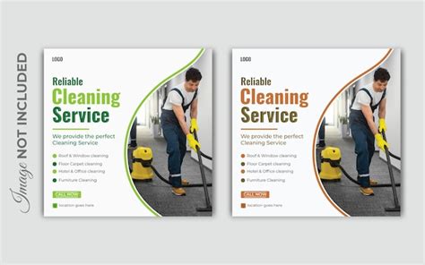 Premium Vector Cleaning Service Poster Design