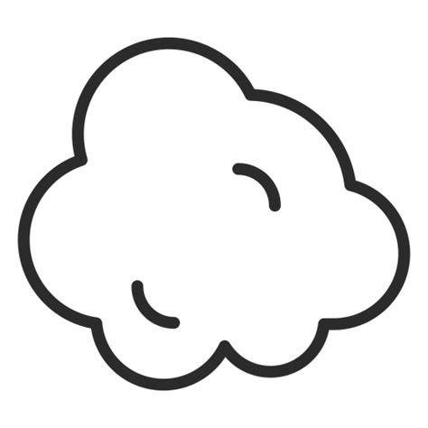 Diseño Png Y Svg De Icono De Trazo De Nube De Meteorología Para Camisetas