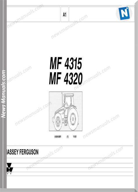 Massey Ferguson Mf 4315 4320 Tractor Part Catalogue