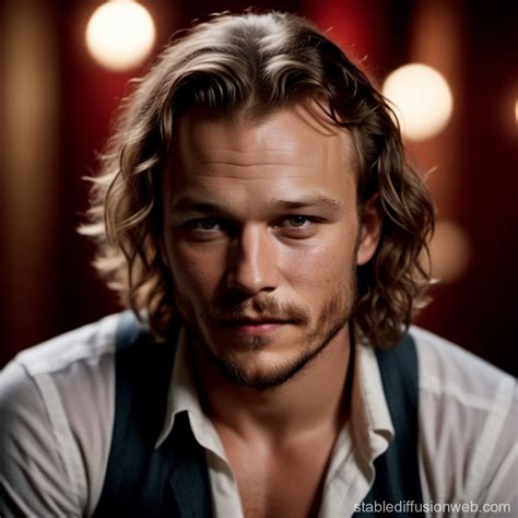 Heath Ledger With A Beard Prompts Stable Diffusion Online