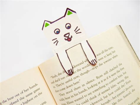 DIY Kitty Book Marker | Book markers, Homemade books, Indie craft