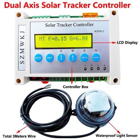 Dc V Dual Axis Solar Tracking Tracker Electronic Controller For Pv