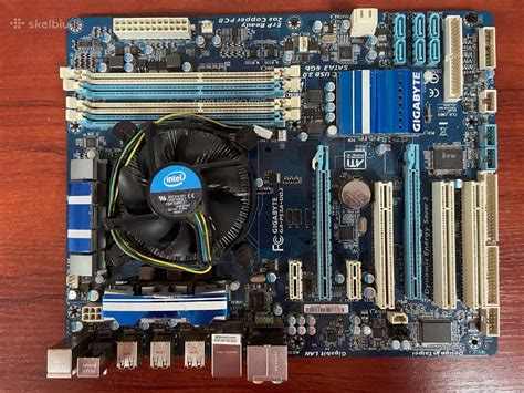 Gigabyte plokštė + I5-760 Cpu + Intel fan - Skelbiu.lt