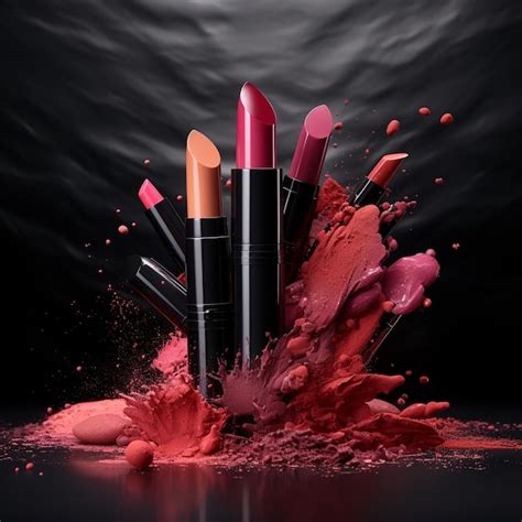 Premium Ai Image Lipsticks In Different Shades