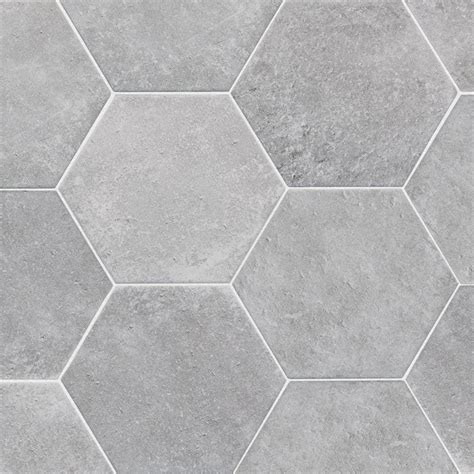 Molovo Dakota Hexagon In X In Matte Base Gray Porcelain