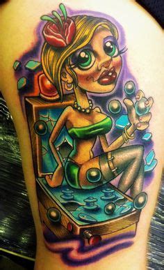 Pin Up Tattoos Leg Tattoos Black Tattoo Josh Woods Pinball Ink