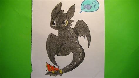 Como Dibujar Pintar Chibi De Chimuelo Toothless C Mo Entrenar A Tu