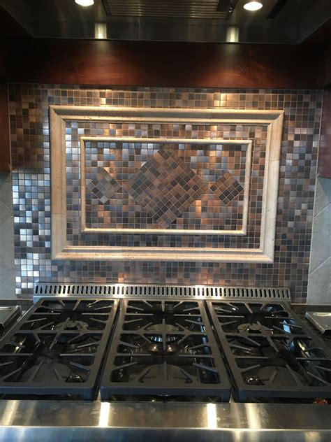 Hammered Copper Backsplash Kitchen Juameno