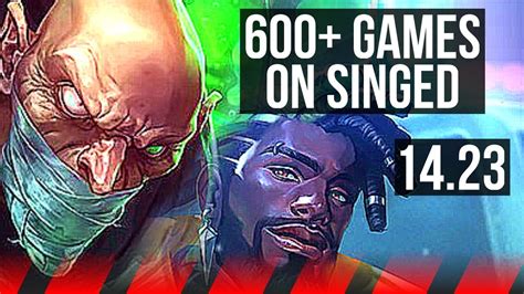 SINGED Vs K SANTE TOP Rank 2 Singed 600 Games KR Grandmaster