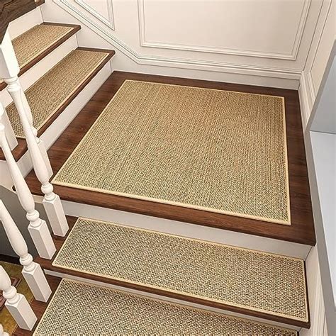 Padoor Non Slip Stair Treads Matching Mat For Wooden Steps Square