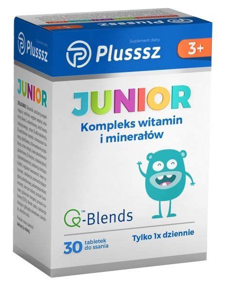 Plusssz Junior Tabl Witaminy I Minera Y Polecane Dla Dzieci Ziko