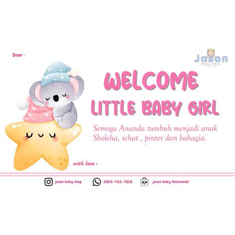 Jual Kartu Ucapan Kelahiran Bayi Baby S Greeting Card Jakarta