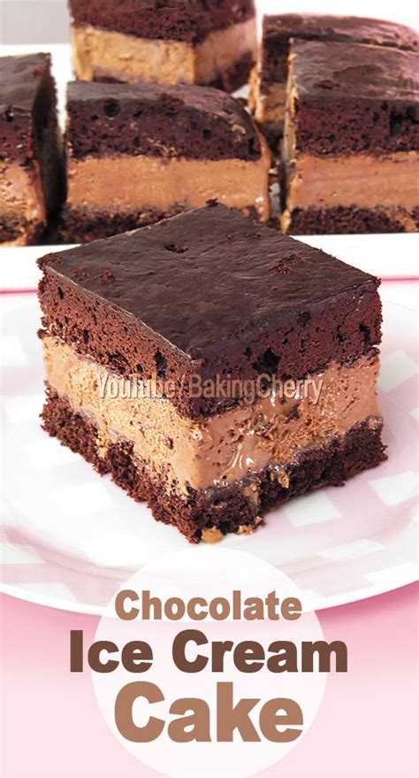 Chocolate Ice Cream Cake - Baking Cherry