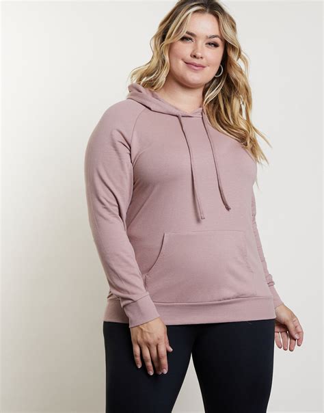 Plus Size Laid Back Hoodie Cute Plus Size Hoodie Plus Size Sweater