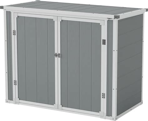 Amazon Udpatio Outdoor Horizontal Storage Shed Cu Ft Resin