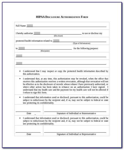 Release Of Information Template Form Spanish California Private