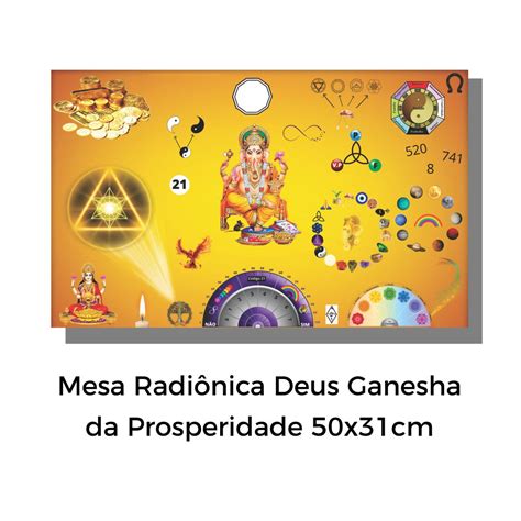 Mesa Radiônica Lord Ganesha da Prosperidade Vini Arte Design