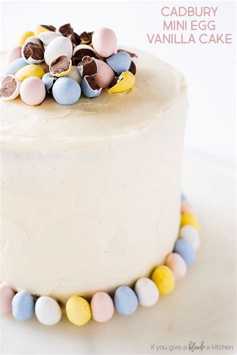 Mini Cadbury Egg Cake If You Give A Blonde A Kitchen Recipe Mini Eggs Cake Cake Mini