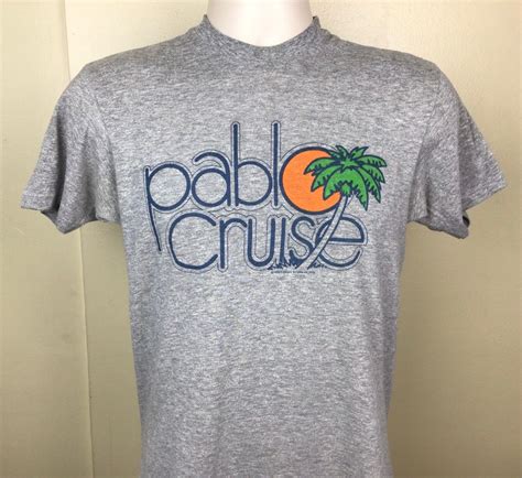 Vtg 1976 Pablo Cruise T Shirt Heather Gray S 70s Classic Yacht Rock