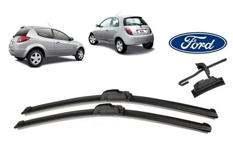 Par De Palhetas Limpador De Parabrisa Dianteiro Ford Ka 1997 2009 VX