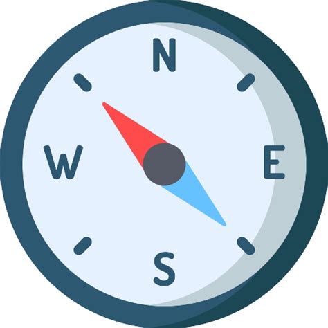 Online Compass Shows Direction Relative To The Geographic Cardinal