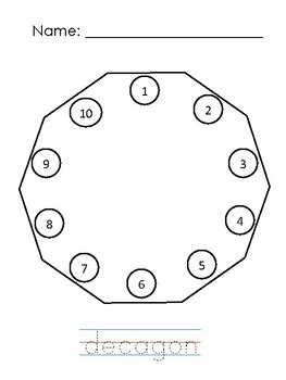 Decagon Art By Elaine Santiago Tpt