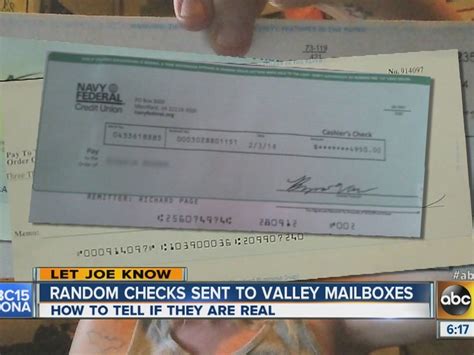 Scam Alert Fraudsters Continue To Send False Checks To Residents Homes Abc15 Arizona