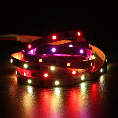 Programmable Led Light Strip Ft Rgb Cuttable Ws With Rf