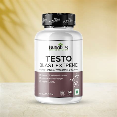 Nutrabliss Testo Blast Extreme Natural Testosterone Booster Supplement