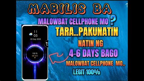 PAANO PATAGALIN MALOWBAT AT PAKUNATIN ANG BATTERY NG CELLPHONE MO NG 4