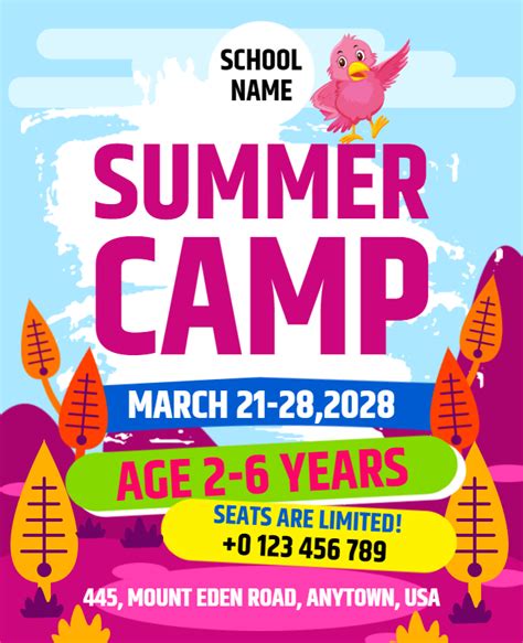 Summer Camp Flyer Ideas PhotoADKing