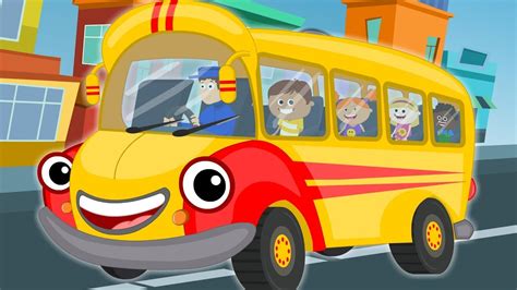 Wheels On The Bus Nursery Rhymes For Babies Bus Song Children