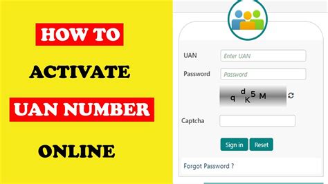 How To Activate Uan Number Online Uan Activate Kaise Kare Uan