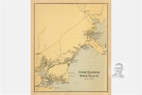 York Beach Map 1894 Old Map of York Beach Maine Art Vintage - Etsy ...