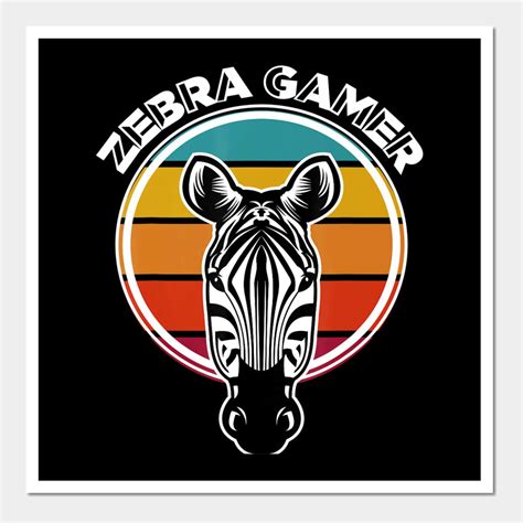 Zebra Gamer Gaming Graphic Design For Gamer By Cansler B Coomer Graphic Design Art Prints