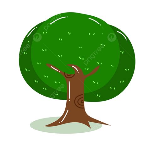 Dibujos Animados Dibujados A Mano Vector De árbol Grande Png Vector De árbol Grande Dibujos