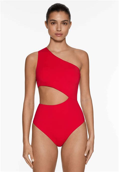 Oysho Asymmetric Badpak Red Rood Zalando Nl