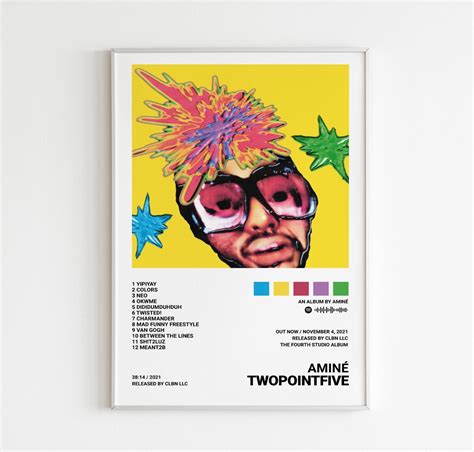 Amine Posters Twopointfive Poster Album Cover Poster Etsy