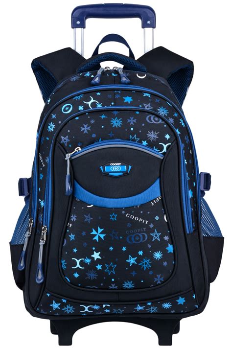 Rolling Backpack, Coofit Wheeled Backpack School Kids Rolling Backpack With 190657885430 | eBay