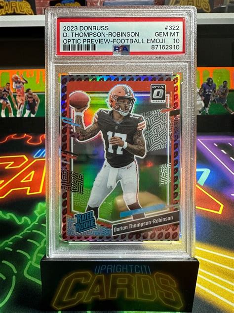 Dorian Thompson Robinson 2023 Donruss 322 Optic Preview Football