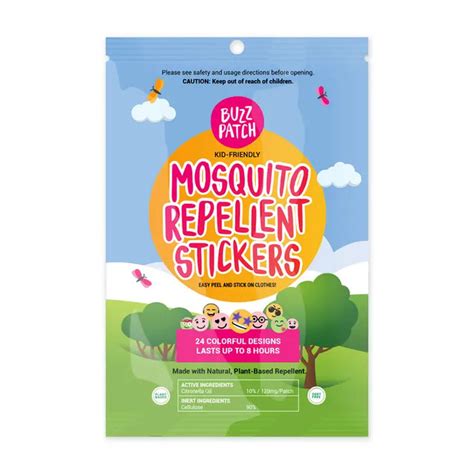 Mosquito Repellent Stickers — Needle and Grain