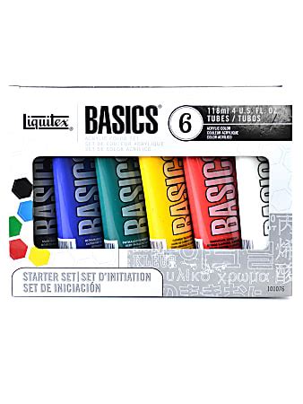 Liquitex Basics Value Series Acrylic Colors Oz Assorted Colors Set Of