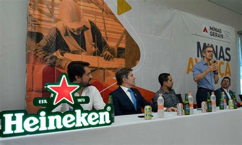 presença de Zema fábrica bilionária da Heineken é anunciada em