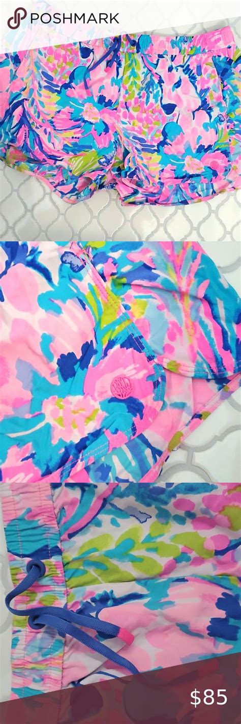 Lilly Pulitzer Luxletic Run Around Shorts Multi Gumbo Limbo Run Around