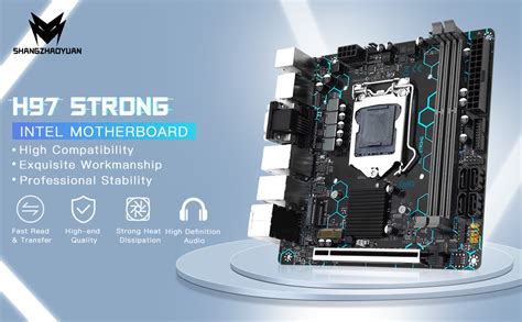 Amazon.com: SHANGZHAOYUAN H97 Strong LGA 1150 Motherboard for Intel 4th ...