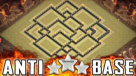 Clash Of Clans Best Anti 3 Star Th10 War Base Speed Build Town