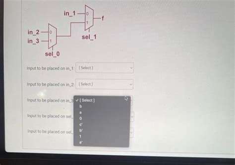 Solved Implement The Following Function Using Two Muxes Use Chegg