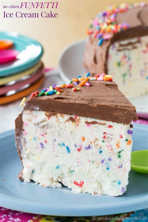 Funfetti Ice Cream Cake Recipe No Churn Cupcakes Kale Chips